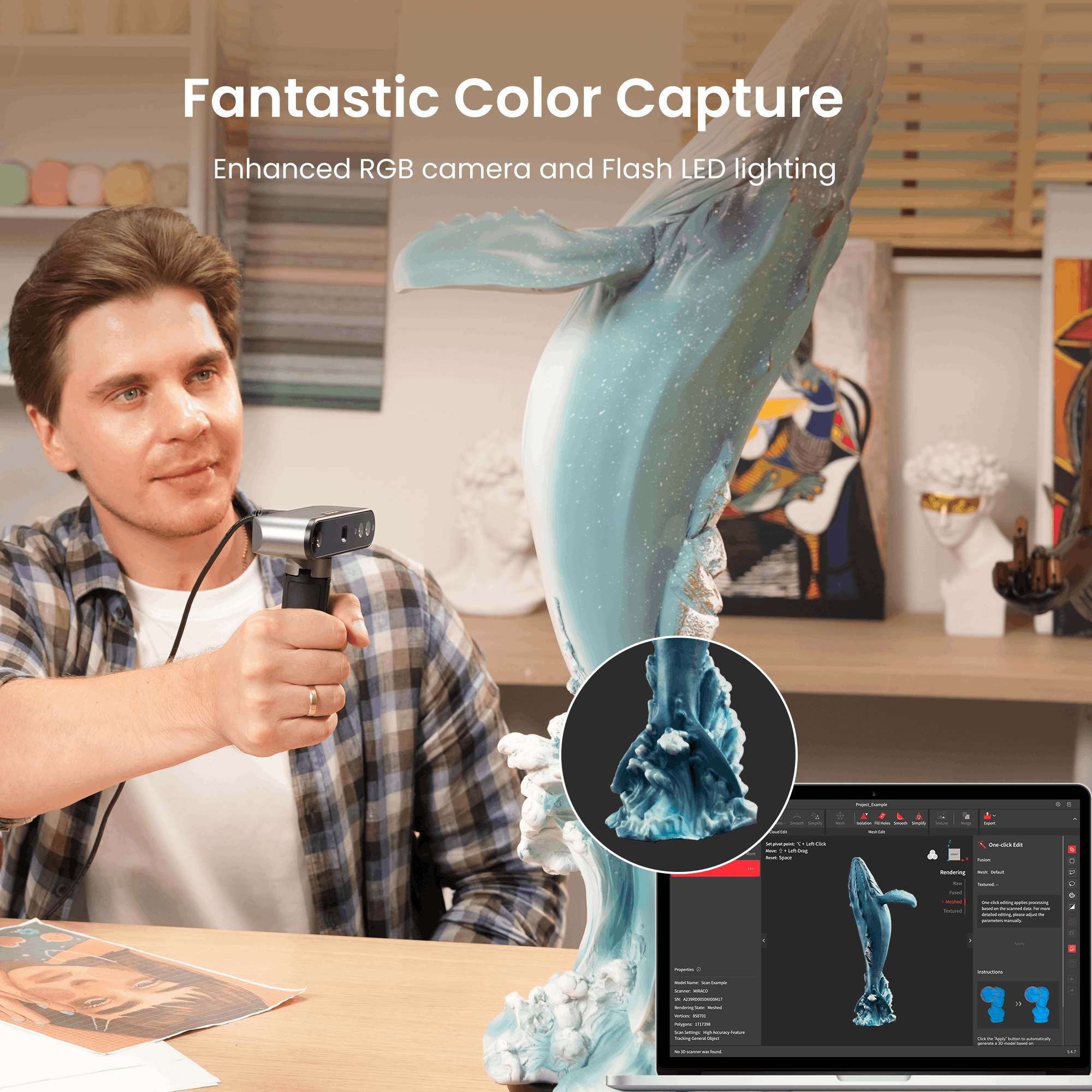 [Revopoint] INSPIRE: Affordable and Easy-to-Use 3D Scanner for 3D Printing