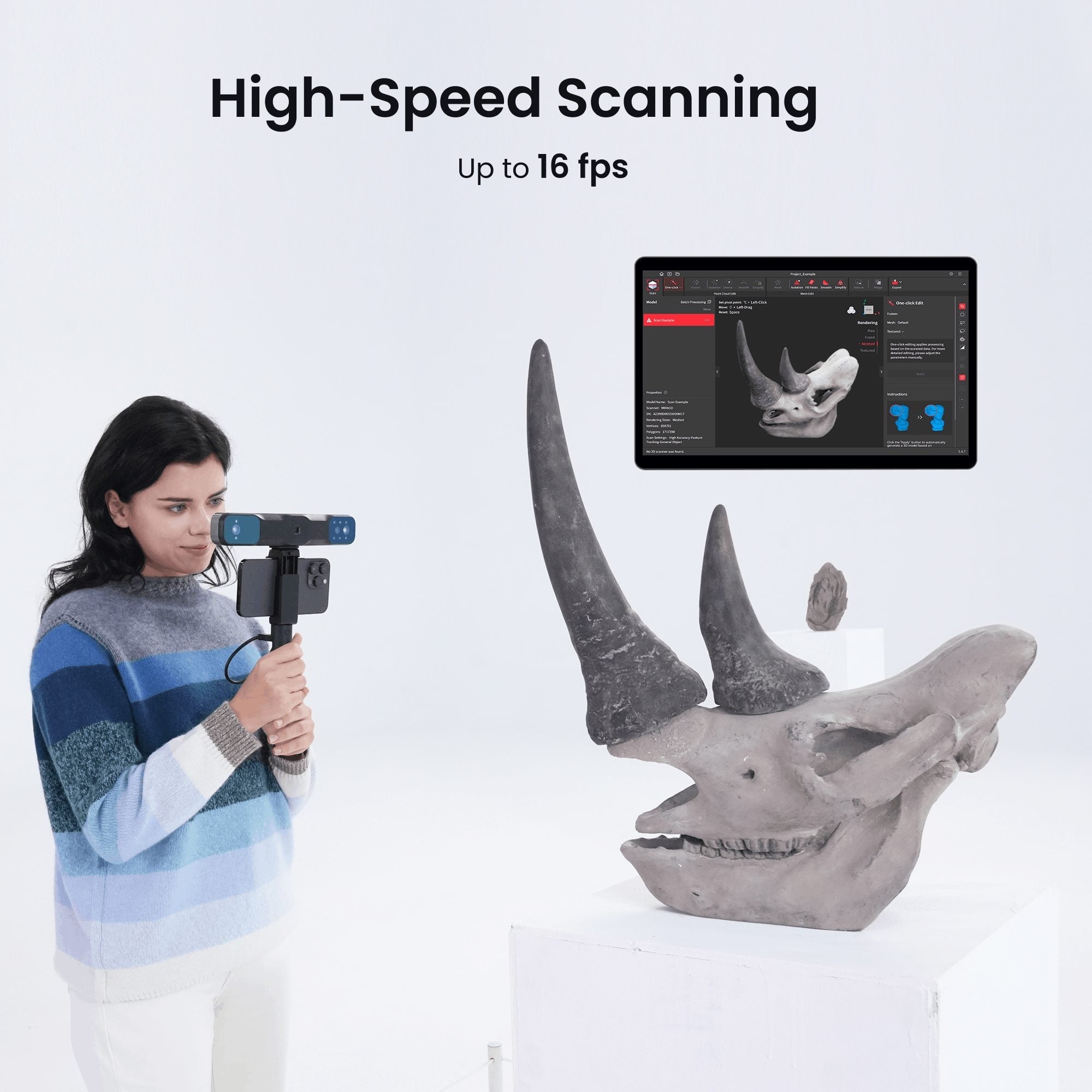 [Revopoint] RANGE 2 3D Scanner: High-Speed and Powerful Large Object 3D Scanning (6975577880284)