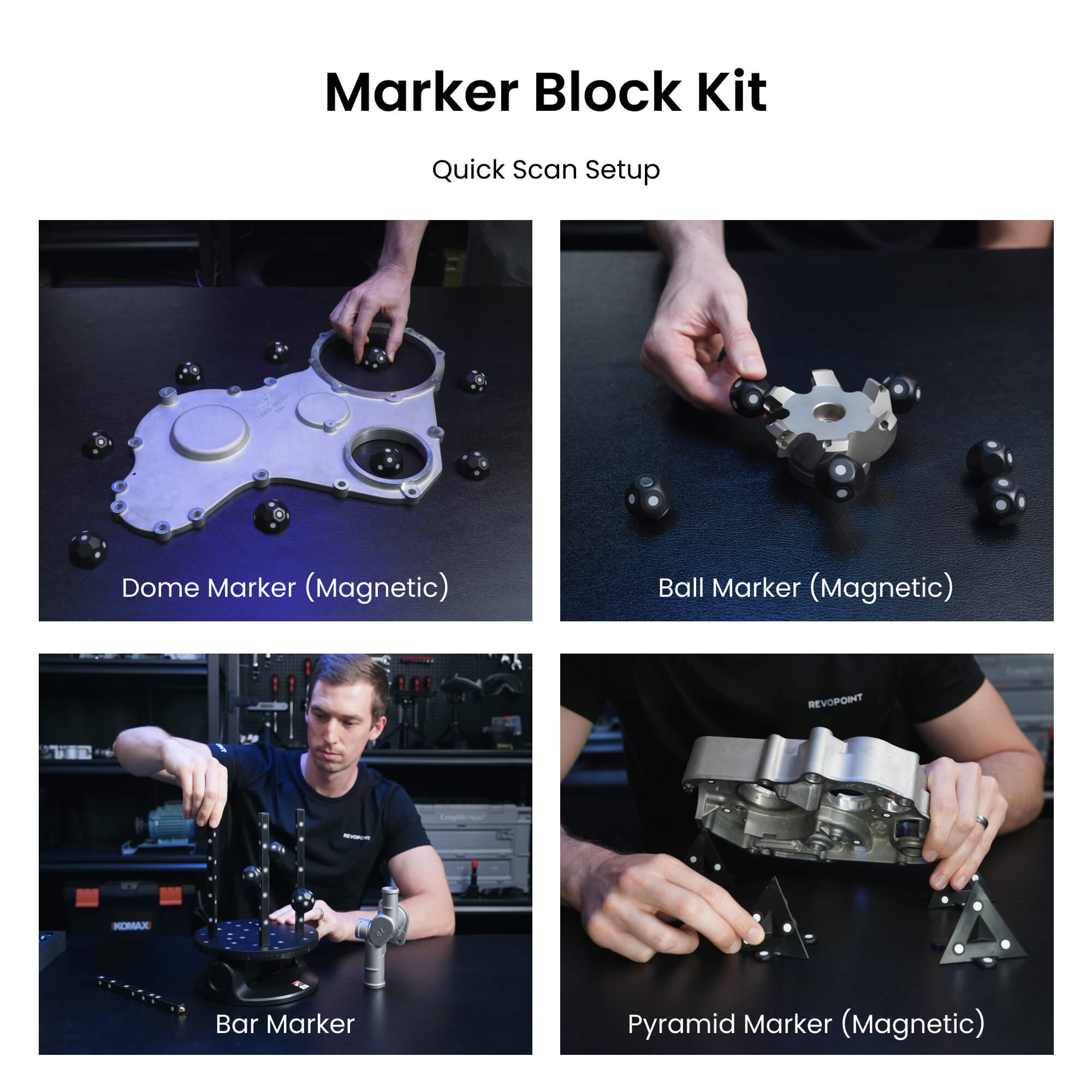 [Revopoint] Magnetic Marker Block Kit