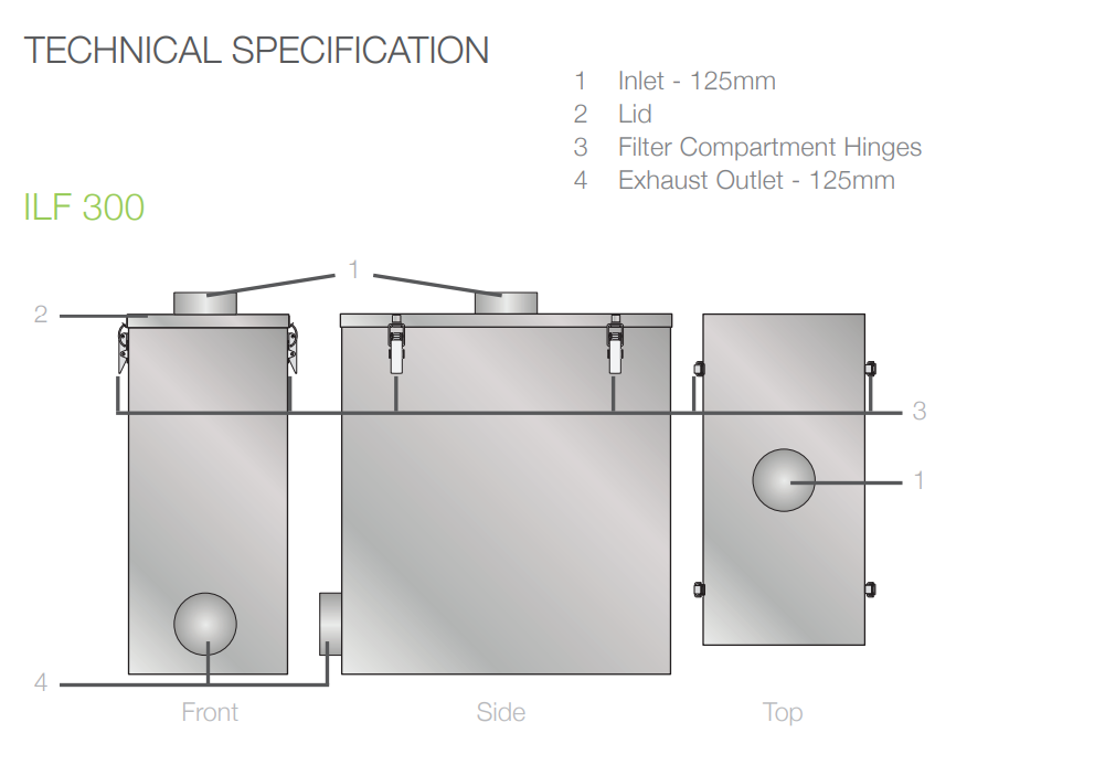 Donaldson BOFA - ILF-300 Inline Bag Pre-Filtration (1UA1030069)