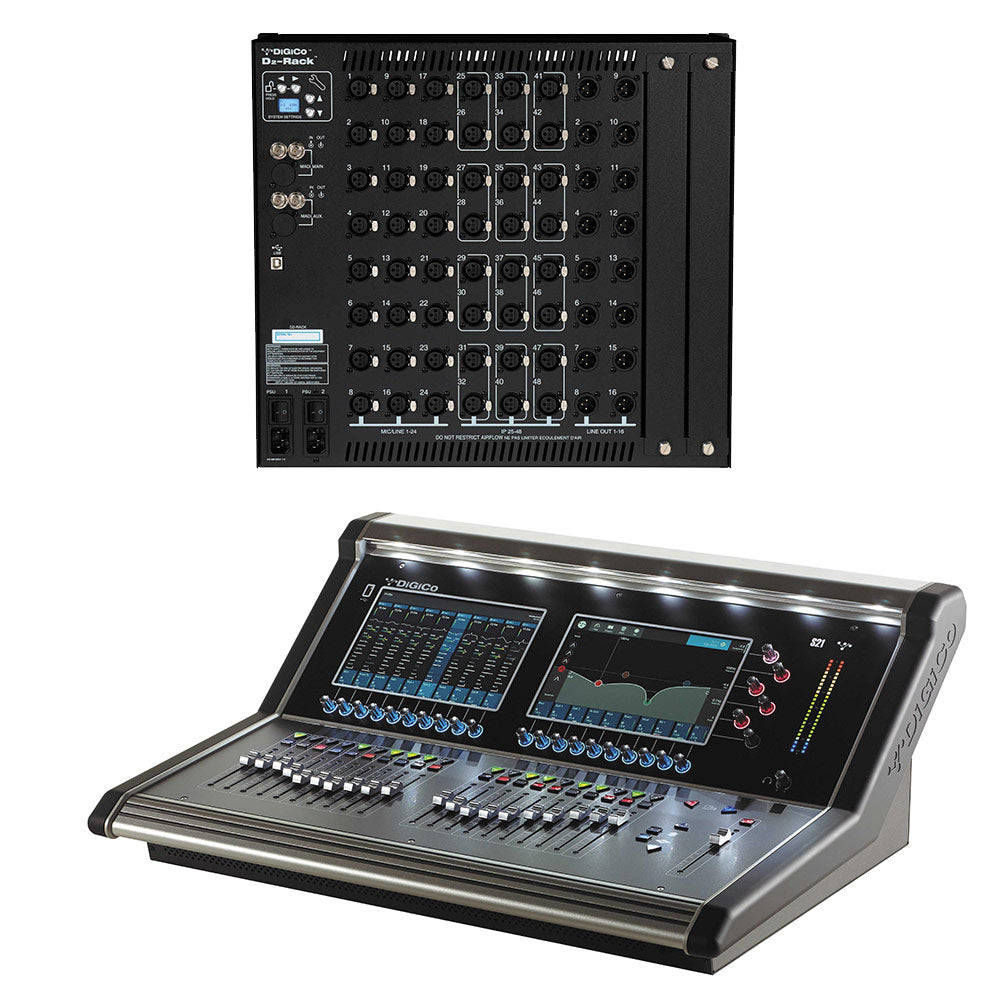 DiGiCo X-S21-D2M-B-RP Digital Console Live D2 BNC MADI Rack System