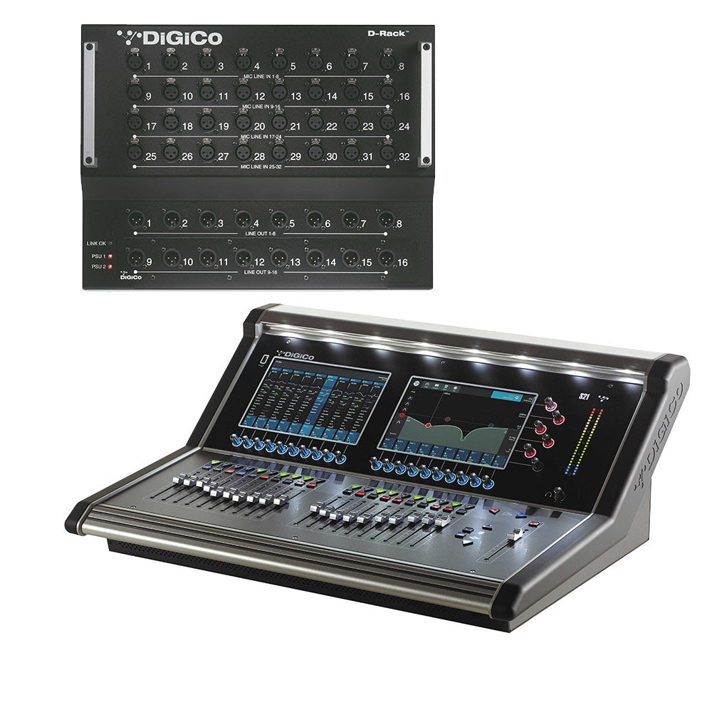 DiGiCo X-S21-C-RP S21 Digital Console with Live D Rack Pack Package